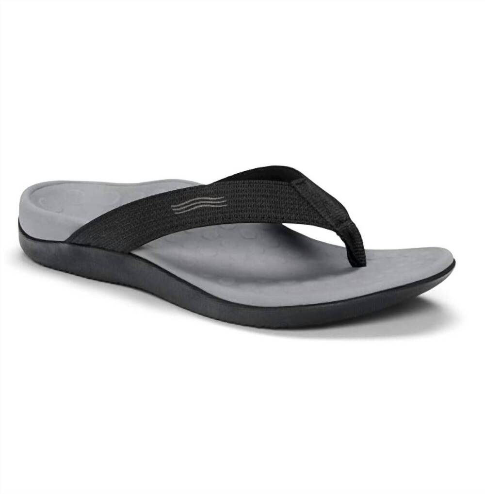 NEW VIONIC men's the 44 wave sandal in black with grey webbing